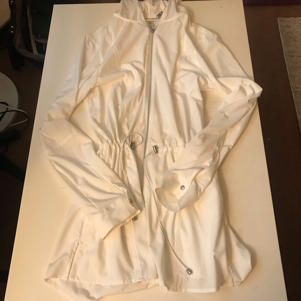 Coolibar UV 50+ white protective jacket